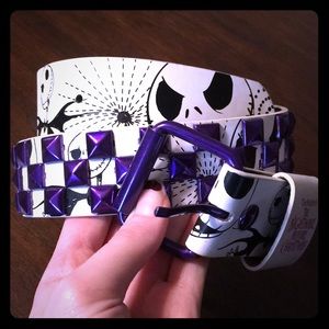 Nightmare Before Christmas Bonded Leather Belt